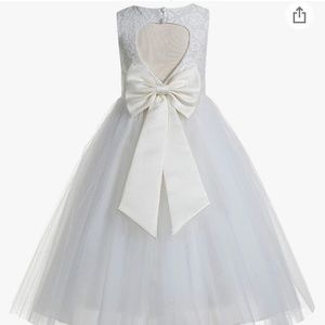 Never worn 40 flower girl gown. Or baptism …
